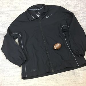 Like New Nike dri fit black zip jacket